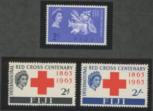 Fiji #198/203-204 Unused Single (Complete Set)