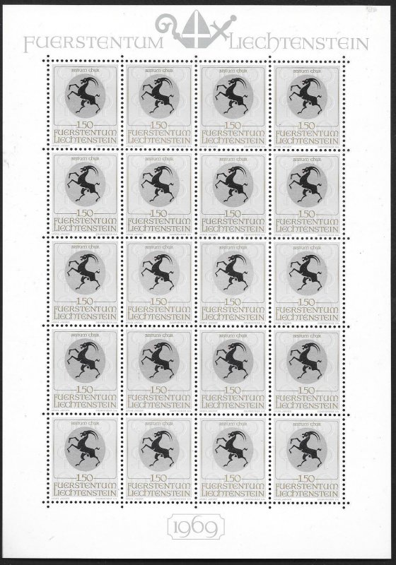 LIECHTENSTEIN (80) All different Sheets of stamps ALL Mint Never Hinged