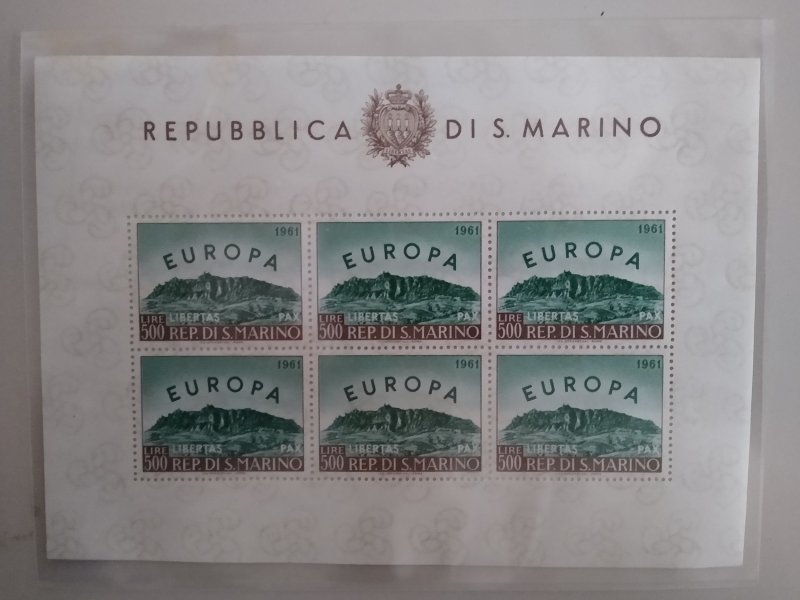 XL item San Marino 490a souv sheet MNH GF: CV $180