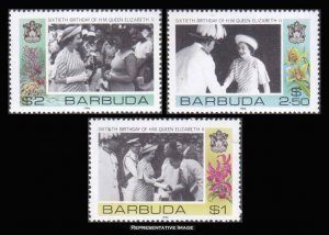 Barbuda Scott 779-781 Mint never hinged.