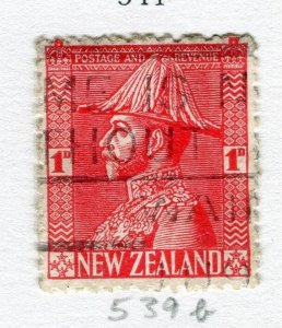NEW ZEALAND; 1926 early GV Admiral issue fine used 1d. value