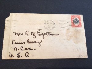 Canal Zone 1924 Cristobal stamps postal cover  Ref 62835