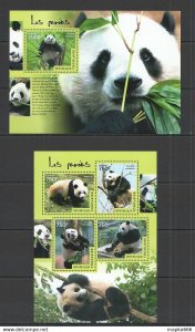 2014 Togo Fauna Animals Bears Pandas Kb+Bl ** Tg408