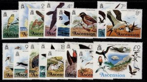 ASCENSION GVI SG199-214, 1976 birds set, NH MINT. Cat £16.