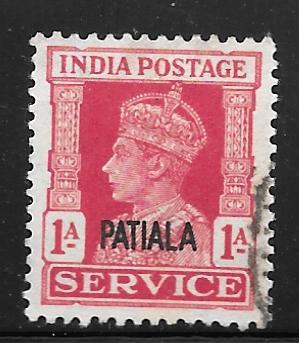 India Patiala O67: 1a George VI, used, F-VF