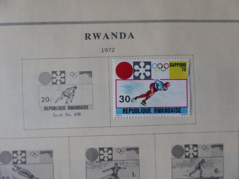 Rwanda 1962-1980  Mint/Used Stamp Collection on Scott Int Alb Pgs