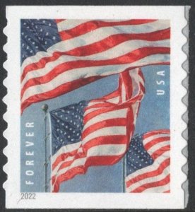 SC#5657 (Forever) U.S. Flags Coil Single: APU (2022) SA