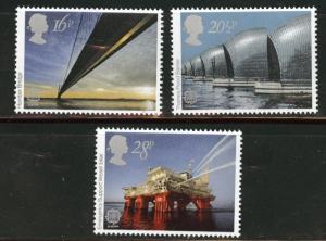 Great Britain Scott 1019-1021 MNH** 1983 Europa Engineering set