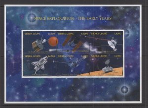 Sierra Leone  #1904  (1996 Space Exploration sheet of 6) VFMNH CV $6.50