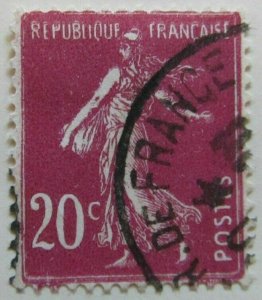 A8P6F29 France 1925-26 20c used-