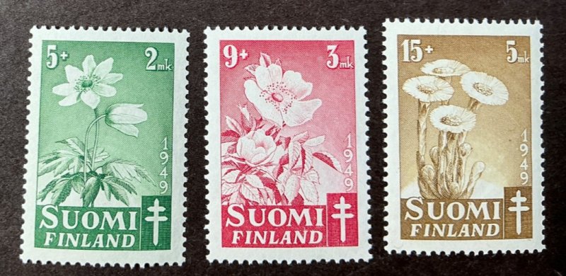 FINLAND MNH Semipostals #B98-B100 *1949*  Catalog $2.80