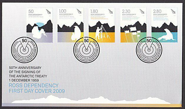 ROSS DEPENDENCY NEW ZEALAND 2009 Antarctic Treaty FDC......................55657