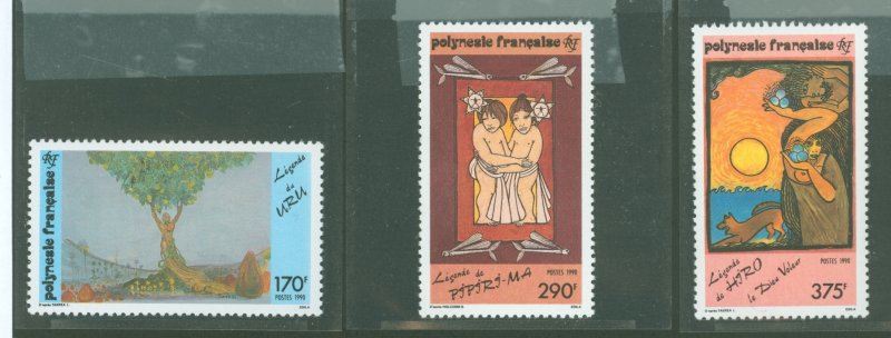 French Polynesia #549-551 Mint (NH) Single (Complete Set) (Cat)