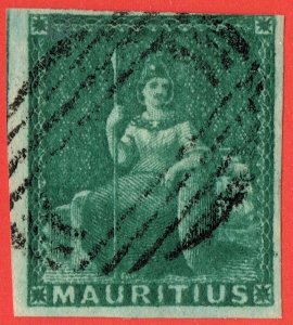 [mag406] MAURITIUS 1858 Scott#9 SG#27 used cv:£200