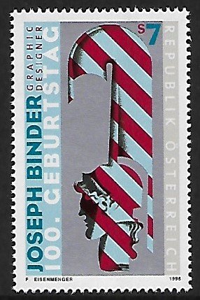 Austria - # 1750 - Poster by Joseph Binder - MNH