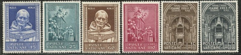 VATICAN Sc#269-274, 281-297, E15-E16 1960 Six Different Complete Sets OG Mint NH