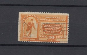 USA 1893 10c Special Delivery Orange #E3 Fine Used JK7326