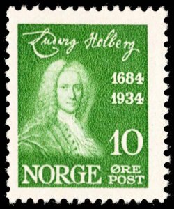 Norway Scott 158 Unused lightly hinged.