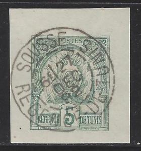 Tunisia H&G B3, used, cut squere pse postal stationery envelope, issued 1888