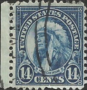 # 695 Used Dark Blue American Indian