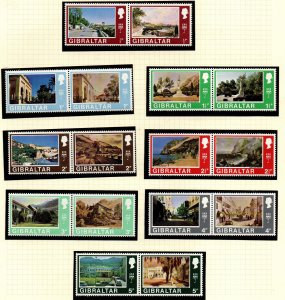 Gibraltar 242a-270a Short Set.  Mint never hinged