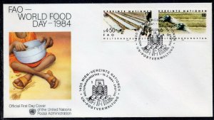 United Nations 1984 - Wien - World Food Day - FAO - FDC