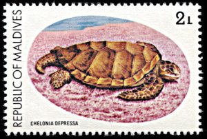 Maldive Islands 842, MNH, Flatback Turtle