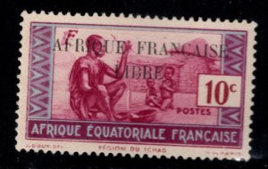 French Equatorial Africa Scott 85 MH* 1941 LIBRE Overprint stamp