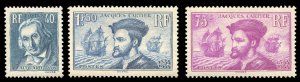 France, 1900-1950 #295-297 (YT 295-297) Cat€306, 1934 Cartier, set of two, ...