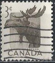 Canada 323 (used) 3c moose (1953)