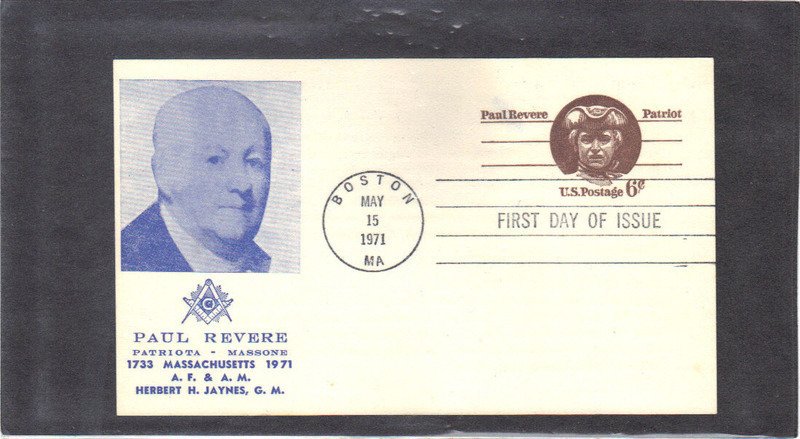 Event Postcard UX58 Masonic Club FDC (Cachet-U/A) CV42734