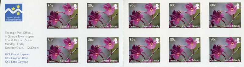 Cayman Isl Stamps 2020 MNH Queen Elizabeth II Bot Park Orchids 10v S/A Booklet