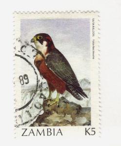 1989 Zambia SC #387  TAITA FALCON  used stamp