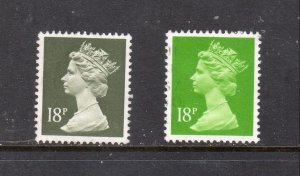 GREAT BRITAIN MH102,4 QEII Machins