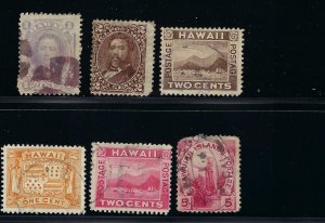 6 USED STAMPS