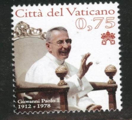 VATICAN  Scott 1505 MNH** 2012 Pope John Paul 1
