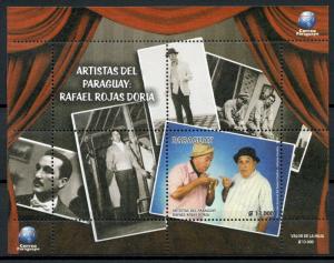 Paraguay 2018 MNH Rafael Rojas Doria 1v M/S Artists Actors Famous People Stamps