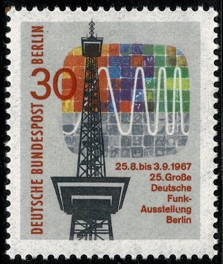 GERMANY BERLIN 1967 BROADCASTING EXHIBITION MINT (NH) SG B303 P.14 SUPERB