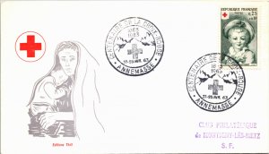 France, Worldwide First Day Cover, Red Cross