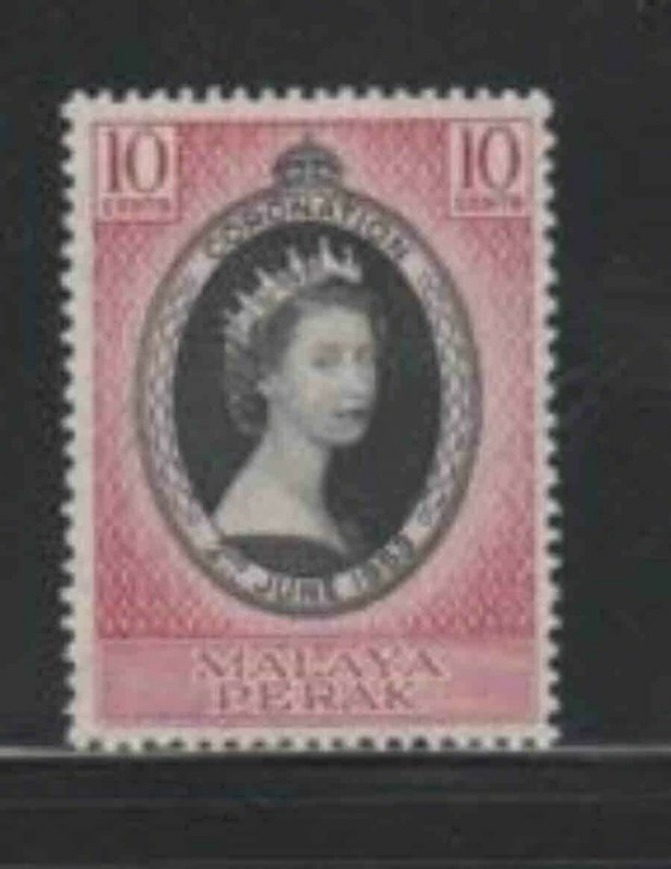 MALAYA-PERAK #126 1953 CORONATION ISSUE MINT VF LH O.G