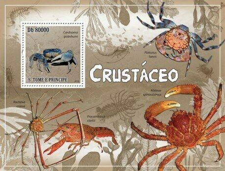 St Thomas - Crustaceans - Mint Stamp Souvenir Sheet MNH - ST10502b