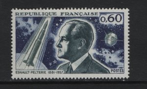 France  #1184  MNH  1967 Esnault-Pelterie aviation and space expert