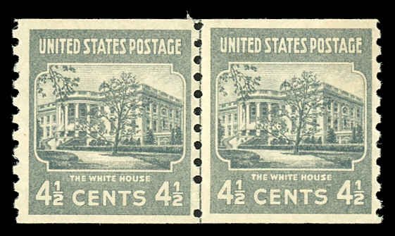 USA 844 Mint (NH) Line Pair