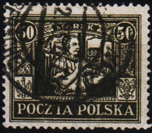 Poland. 1922 50m S.G.194 Fine Used