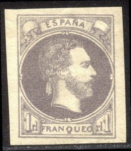 SPAIN #X3 Mint - 1874 1r Violet