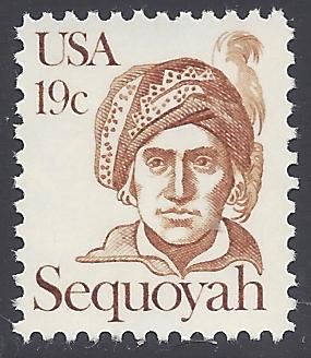 #1859 19c Great Americans - Sequoyah 1980 Mint NH