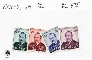 LUXEMBOURG  B170-73   MNH