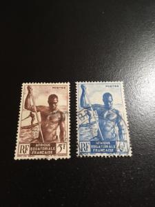 French Equatorial Africa sc 179-180 uhr