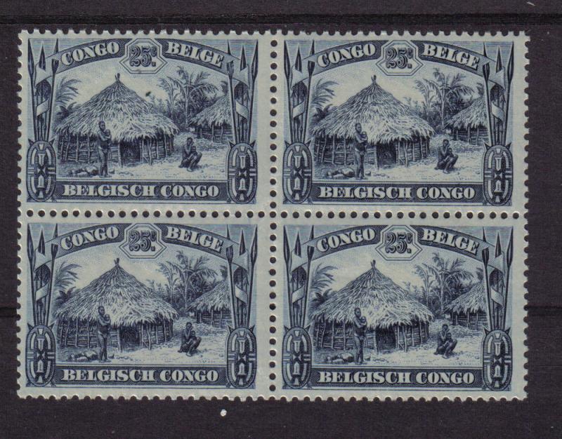 BELGIUM CONGO 1931 SG184 PREMIUM UNMOUNTED MINT MNH BLOCK 4