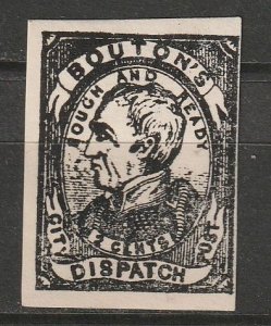 United States Bouton's Dispatch Private Label Mint  (~0073k)